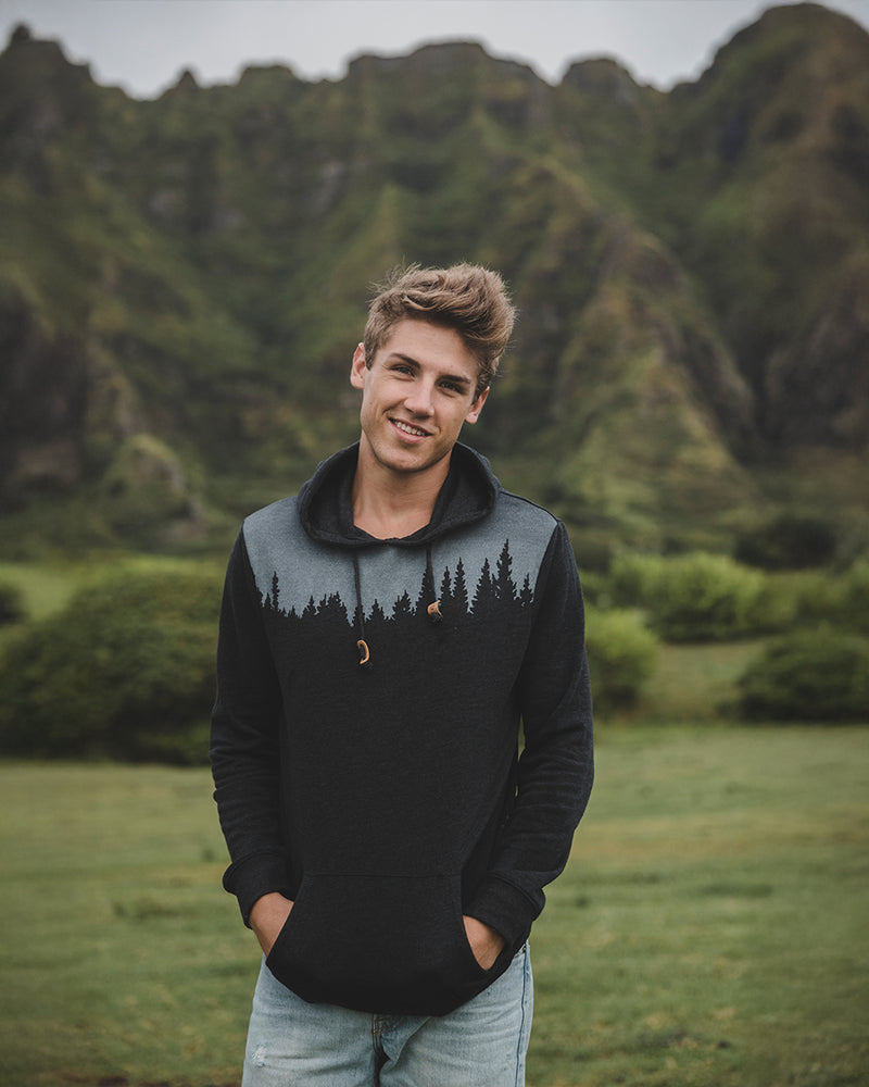 Black-Heather-Fleece-Regular-Fit-Hoodie