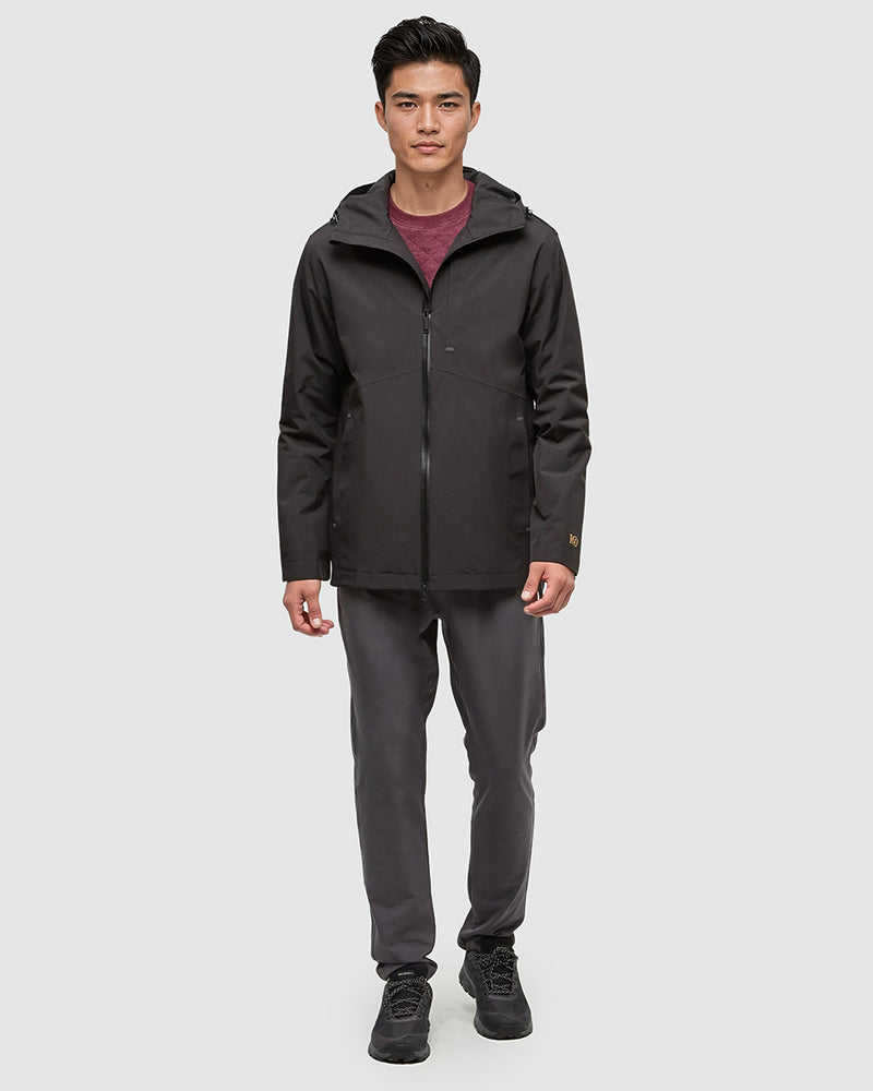 Black-Mens-Waterproof-Rain-Jacket