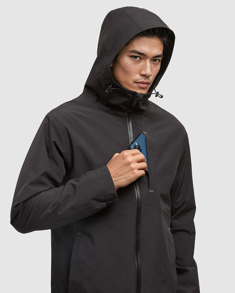 Black-Mens-Waterproof-Rain-Jacket