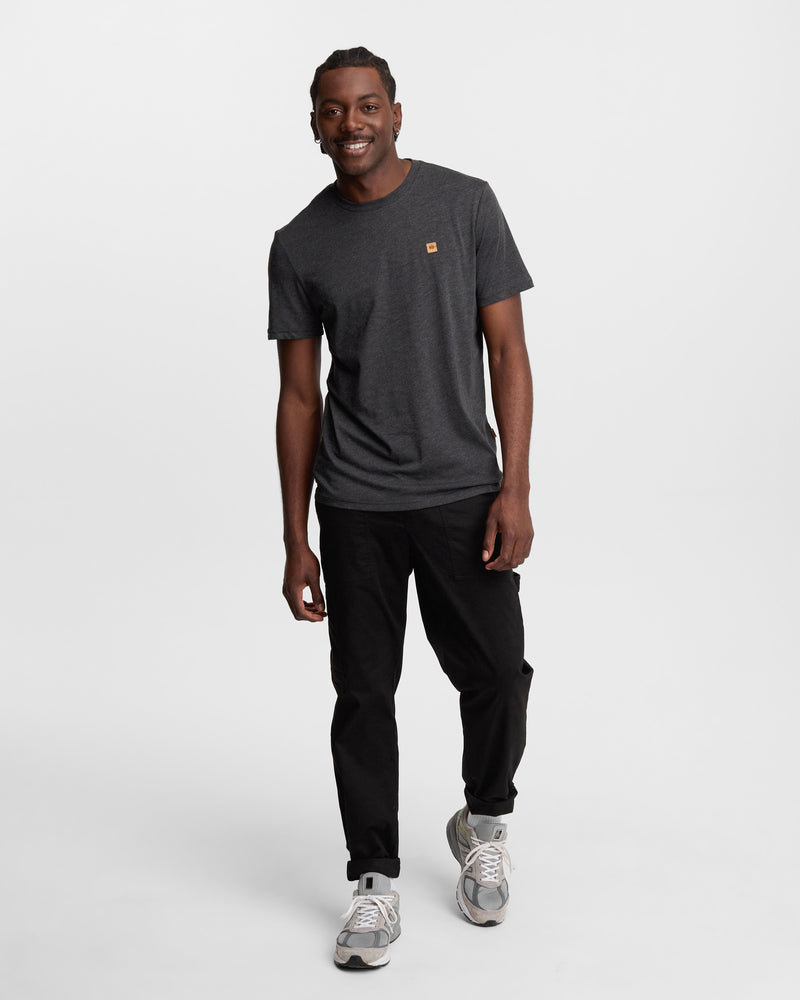 Black-Recycled-Polyester-Crew-Neck-Tee