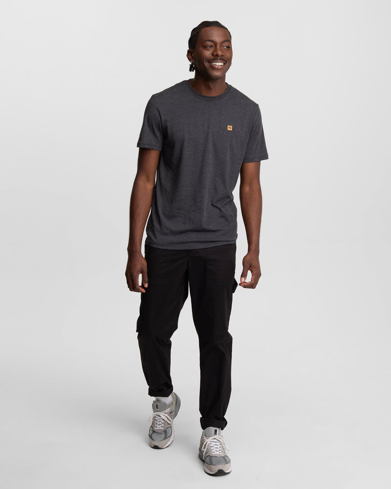 Black-Recycled-Polyester-Crew-Neck-Tee