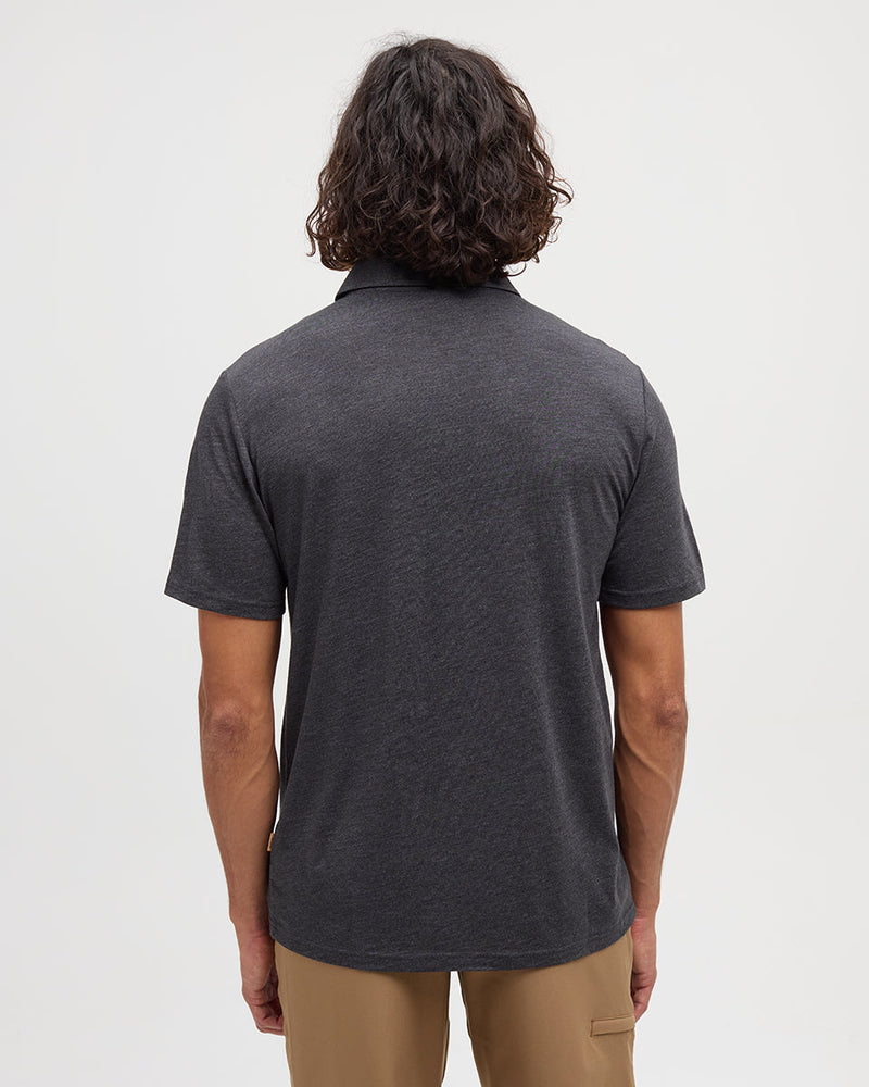Black-Treeblend-Regular-Fit-Polo