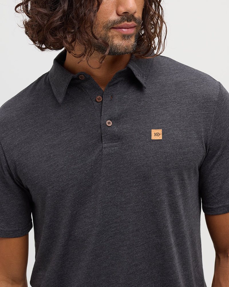 Black-Treeblend-Regular-Fit-Polo