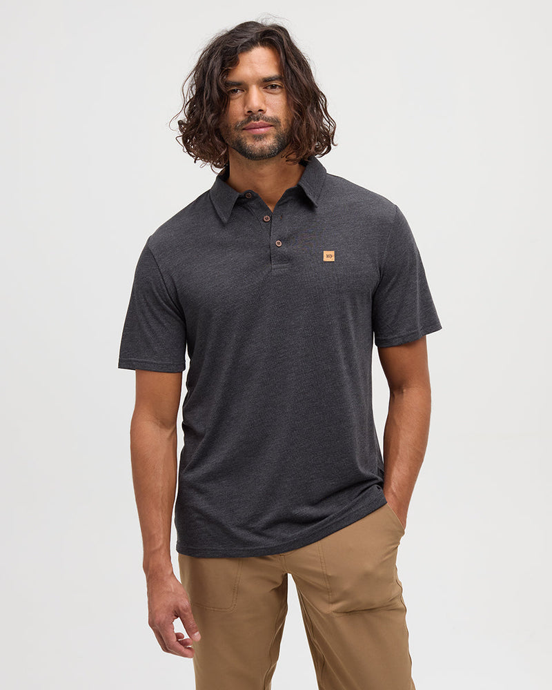 Black-Treeblend-Regular-Fit-Polo
