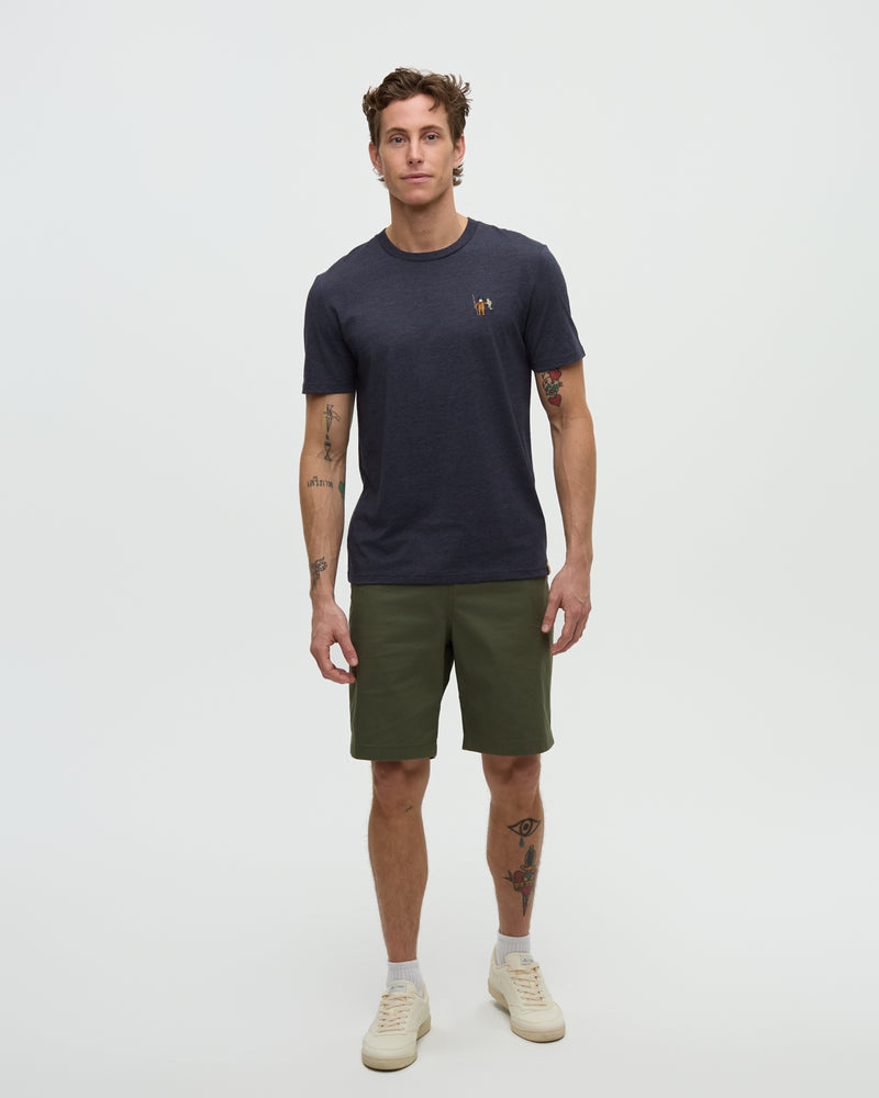 Blue-Crew-Neck-Graphic-Shortsleeve-T-Shirt