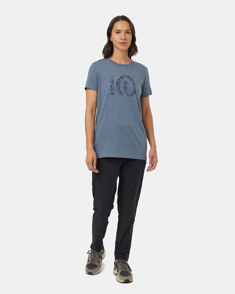 Blue-Crew-Neck-Graphic-Shortsleeve-T-Shirt