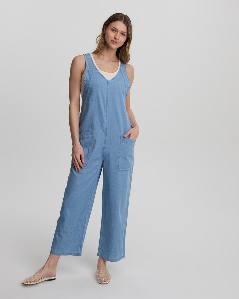 Blue-Organic-Cotton-Straight-Fit-Jumpsuit