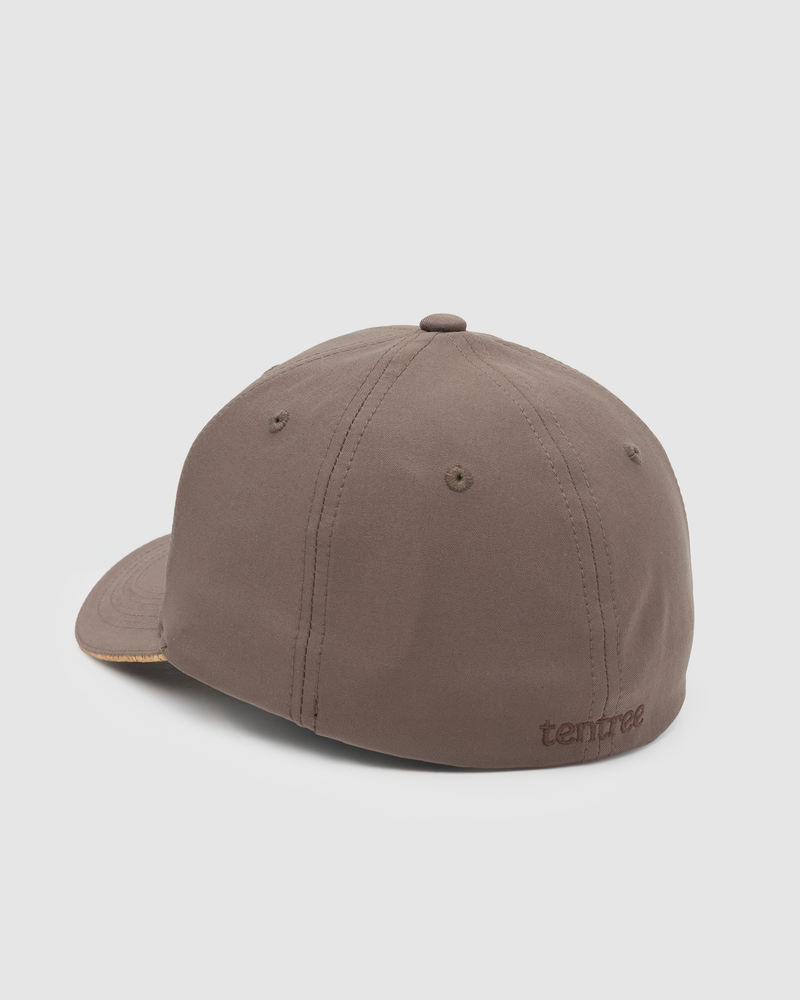 Brown-6-Panel-Medium-Profile-Baseball-Cap