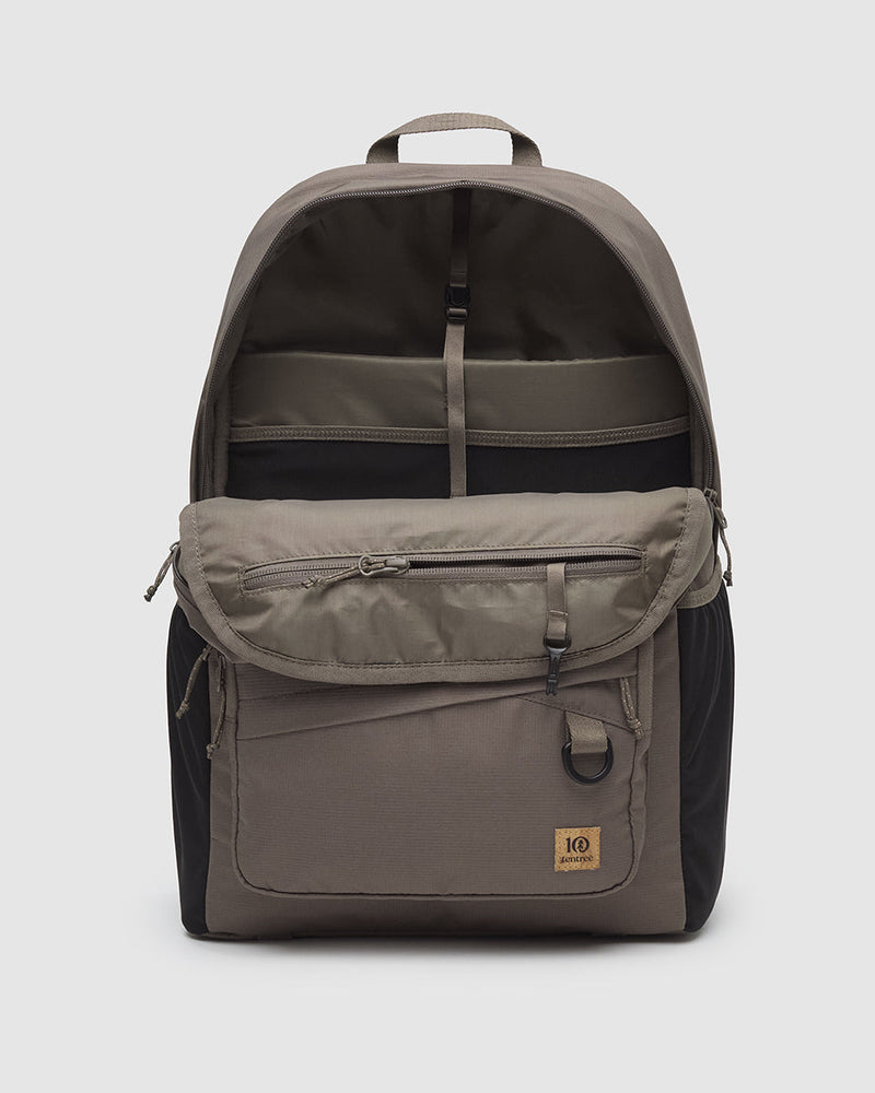 Brown-Recycled-Polyester-Daily-Backpack