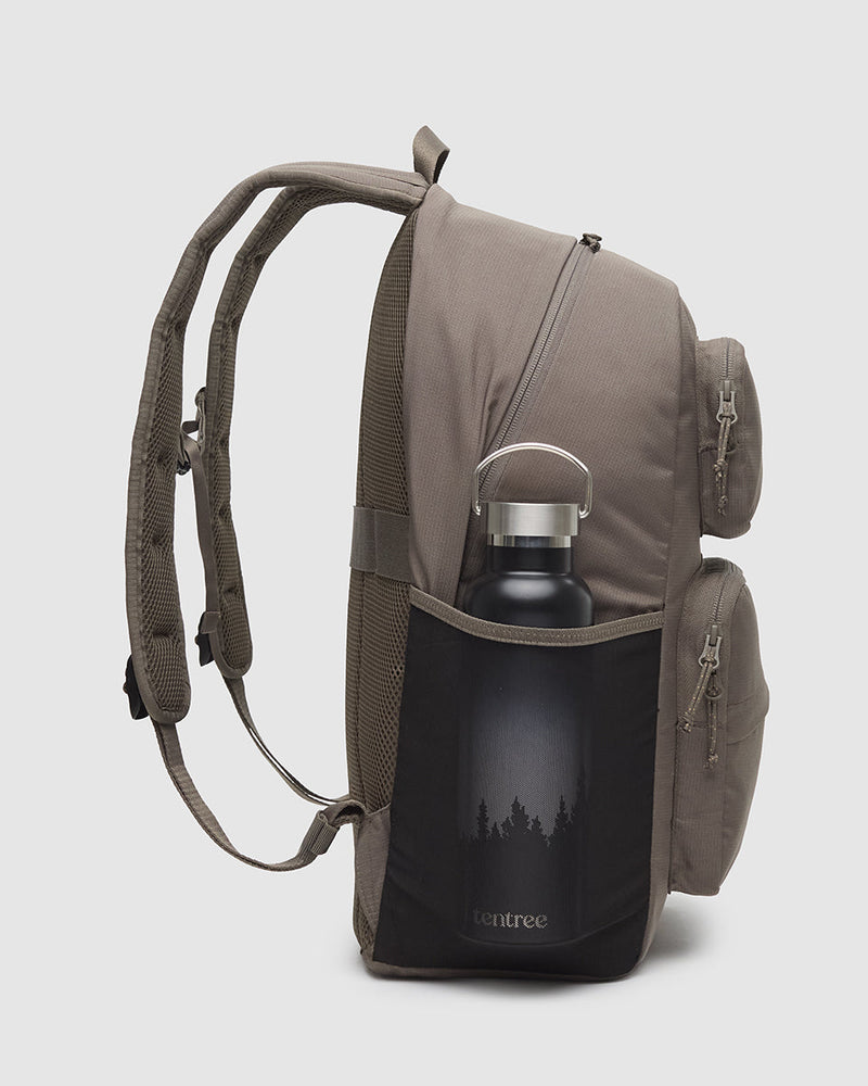 Brown-Recycled-Polyester-Daily-Backpack