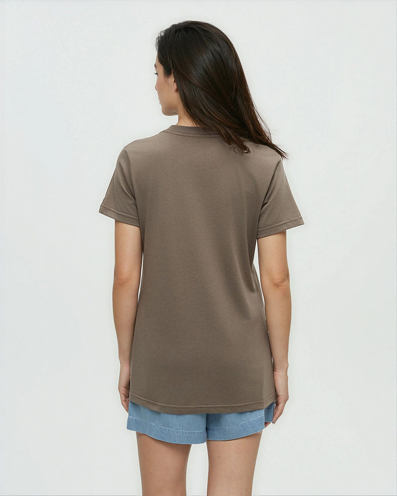 Brown-Treeblend-Regular-Graphic-T-Shirt
