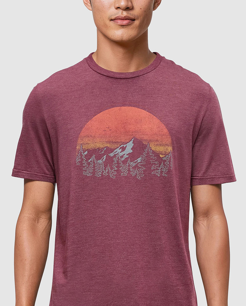 Burgundy-Regular-Fit-Crew-Neck-T-shirt