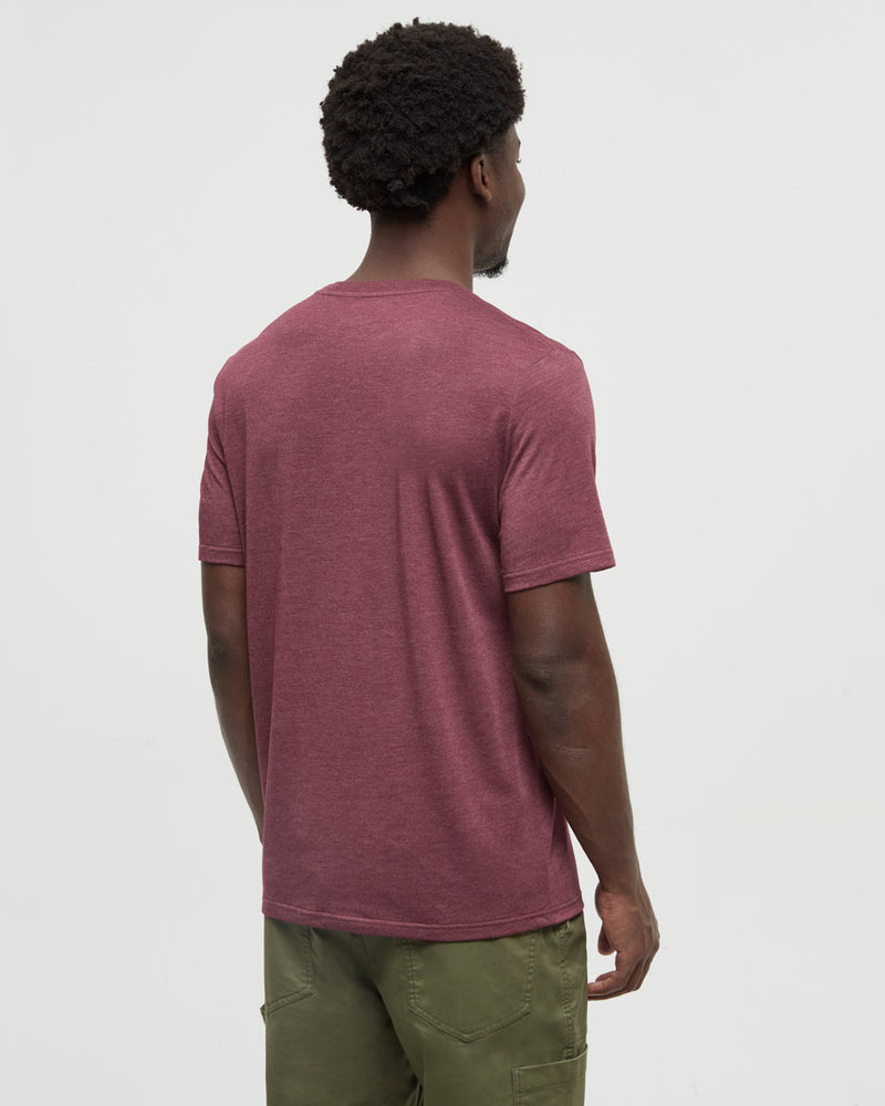 Burgundy-Regular-Fit-Crew-Neck-T-shirt
