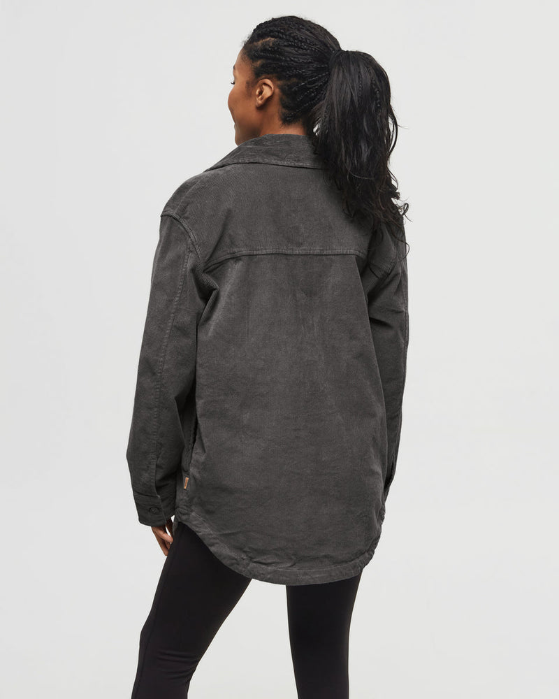 Green-Corduroy-Oversized-Fit-Shirt-Jacket
