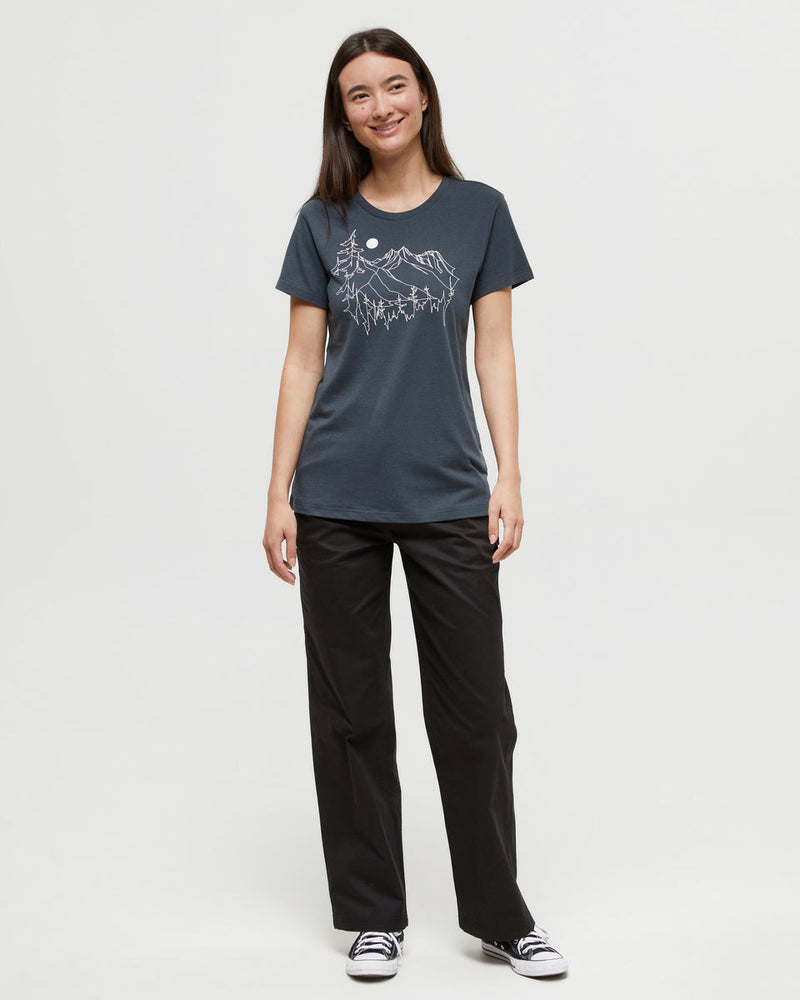 Green-Crew-Neck-Graphic-Shortsleeve-T-Shirt