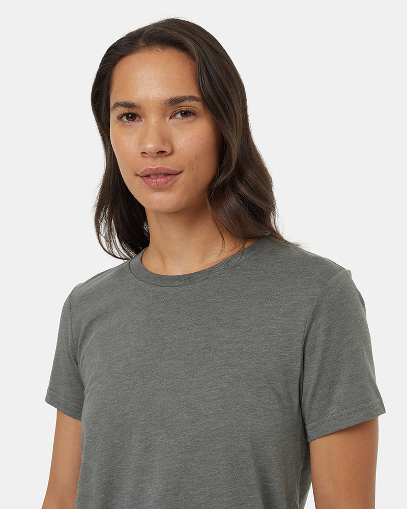 Green-Recycled-Polyester-Crew-Neck-T-Shirt