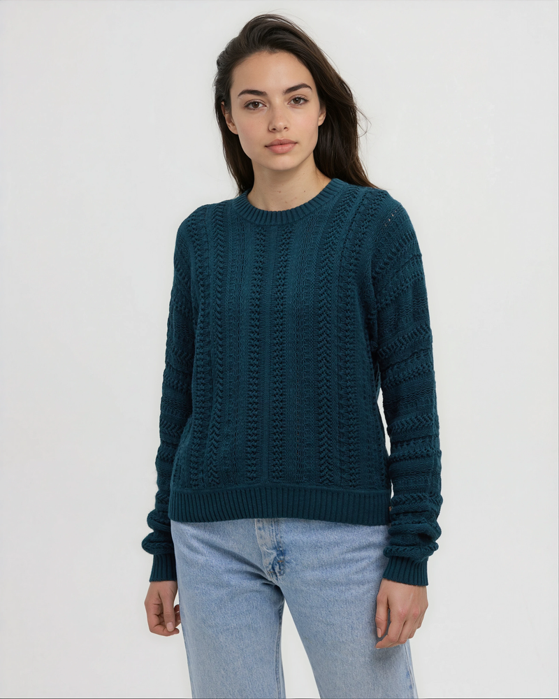 Green-Regular-Cotton-Yarn-Sweater