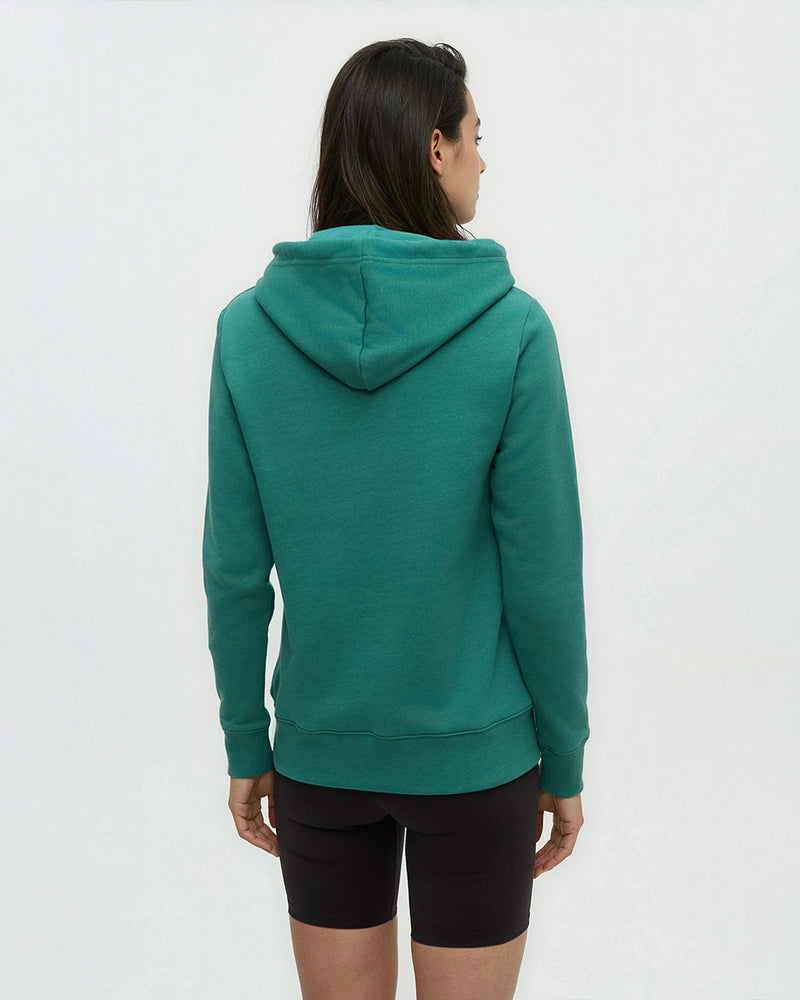 Green-Regular-fit-longsleeve-hoodie