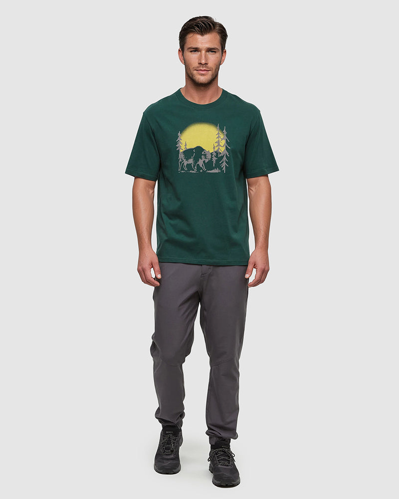 Green-Relax-Printed-Graphic-Cotton-T-Shirt