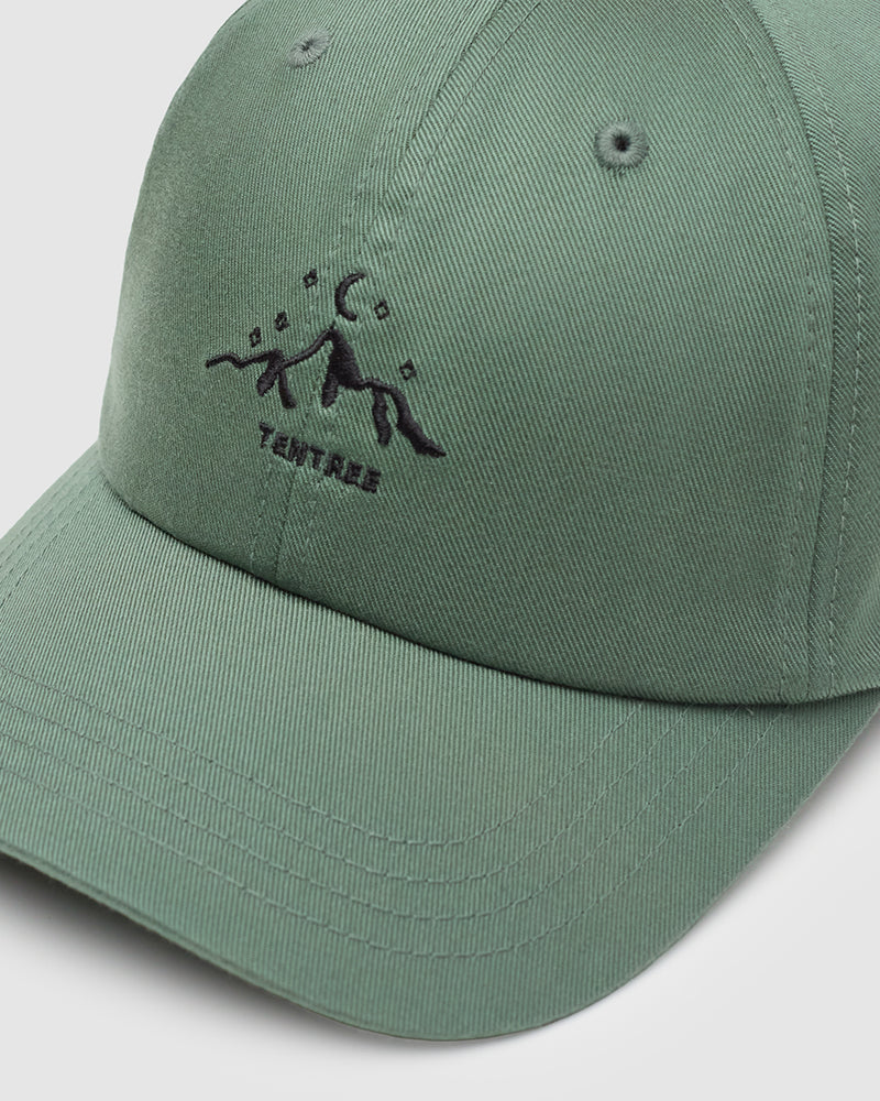Green-TENCEL_-Twill-Low-Profile-Embroidered-Baseball-Cap