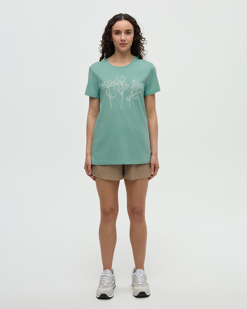 Green-Treeblend-Graphic-Crew-Neck-T-Shirt