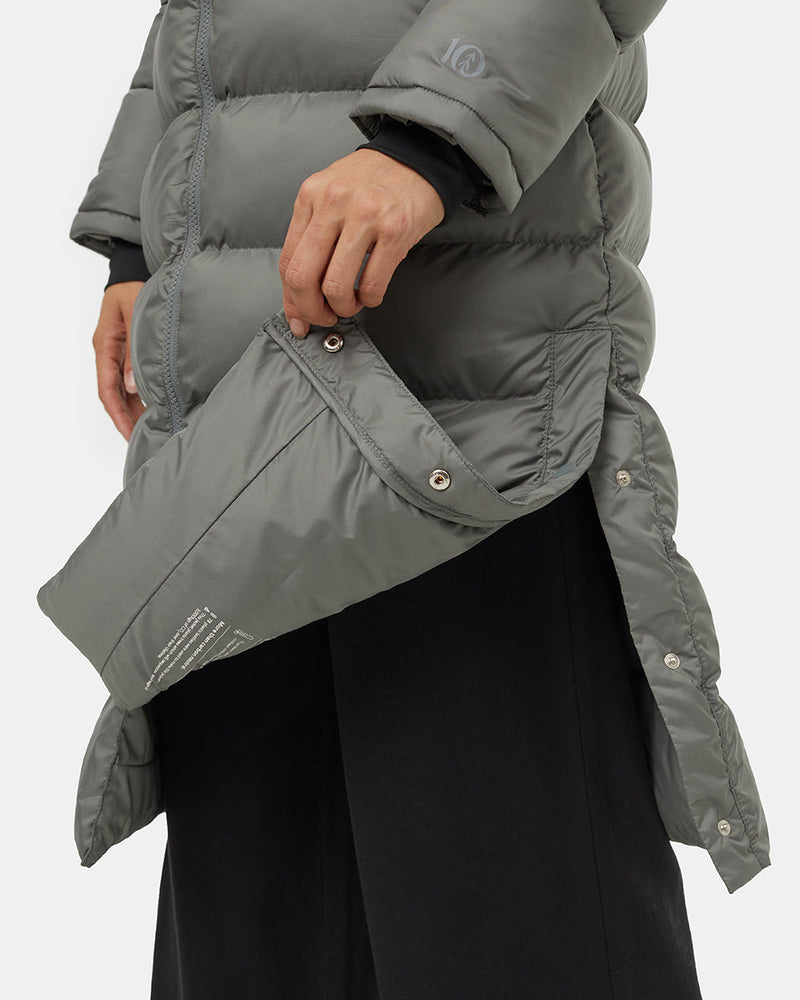 Green-Womens-Long-Puffer-Jacket