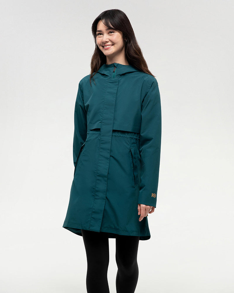 Green-Womens-Recycled-Polyester-Rain-Jacket
