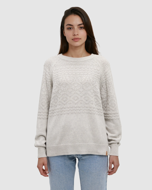 Grey-Women_s-Relaxed-Organic-Cotton-Sweater *Model is 5'8", wearing size S