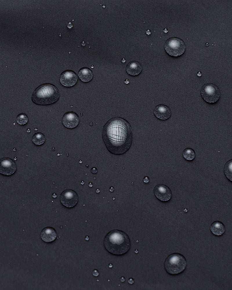 Black-Water-Repellent-Hooded-Rain-Jacket