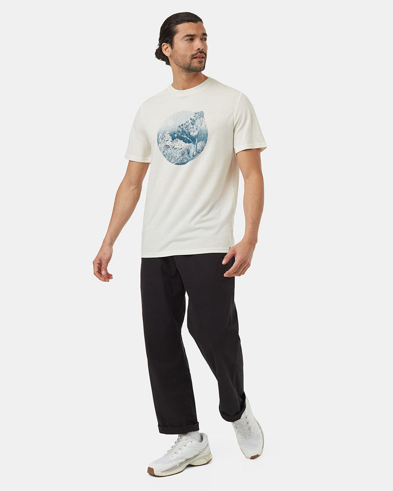 Oatmeal-Crew-Neck-Graphic-Shortsleeve-T-Shirt
