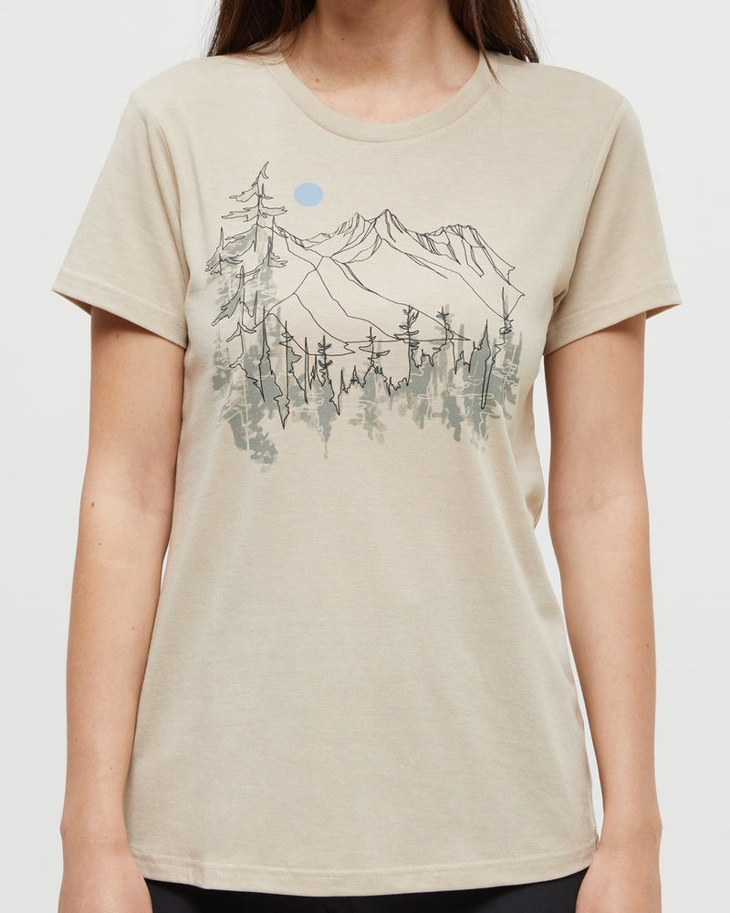 Oatmeal-Crew-Neck-Graphic-Shortsleeve-T-Shirt