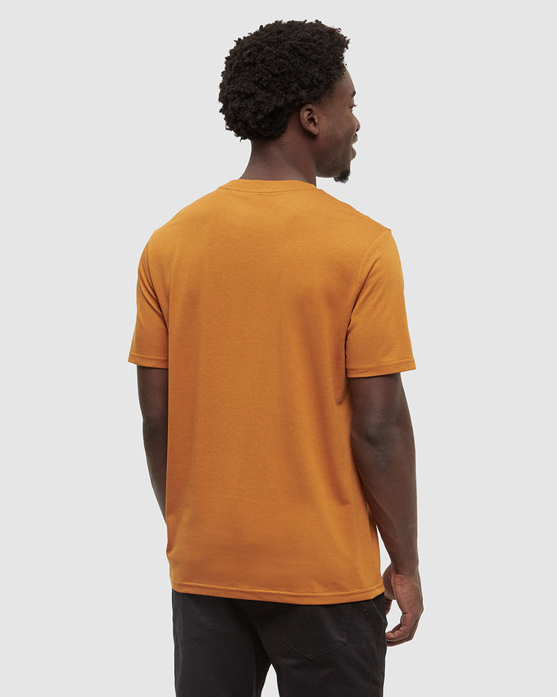 Orange-Printed-Graphic-TreeBlend-T-Shirt