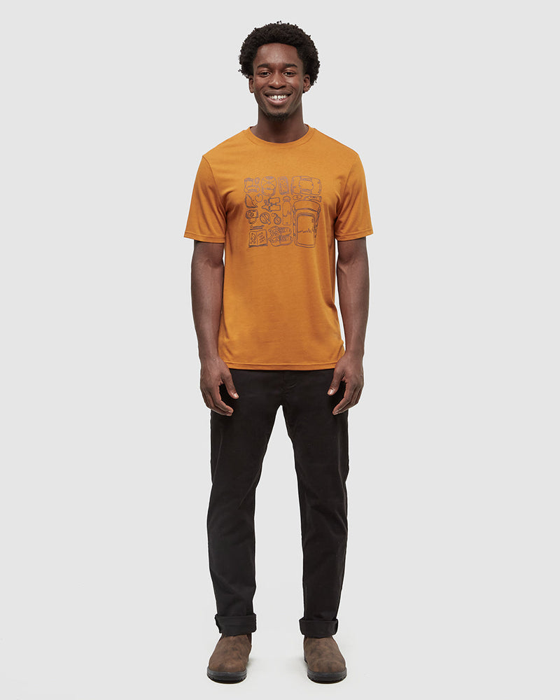Orange-Printed-Graphic-TreeBlend-T-Shirt