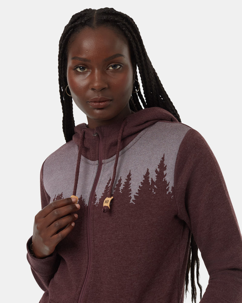 Red-TreeGraphicPulloverHoodie