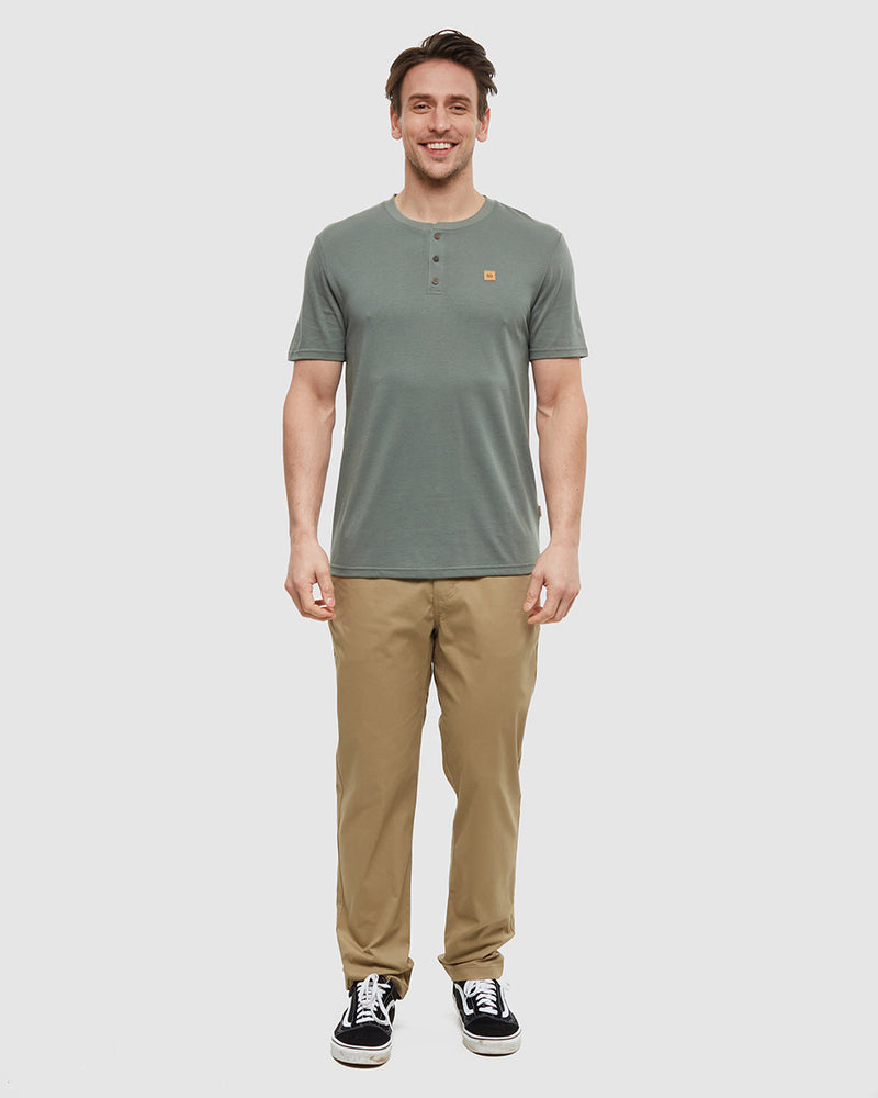 T-shirt à col henley Baker
