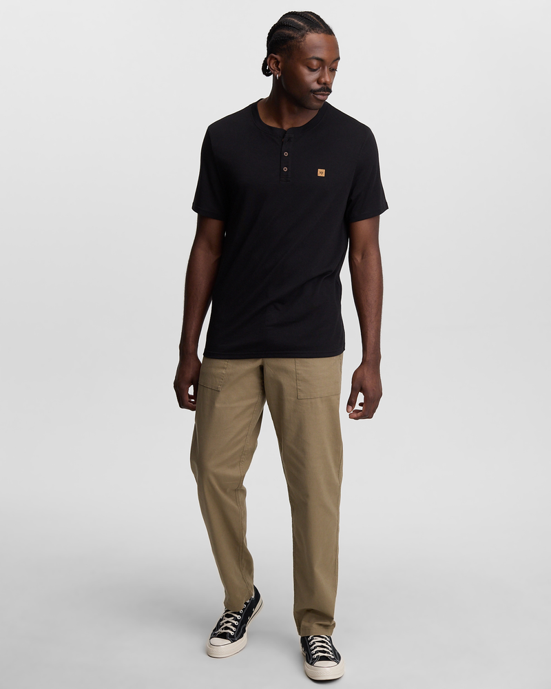 T-shirt à col henley Baker