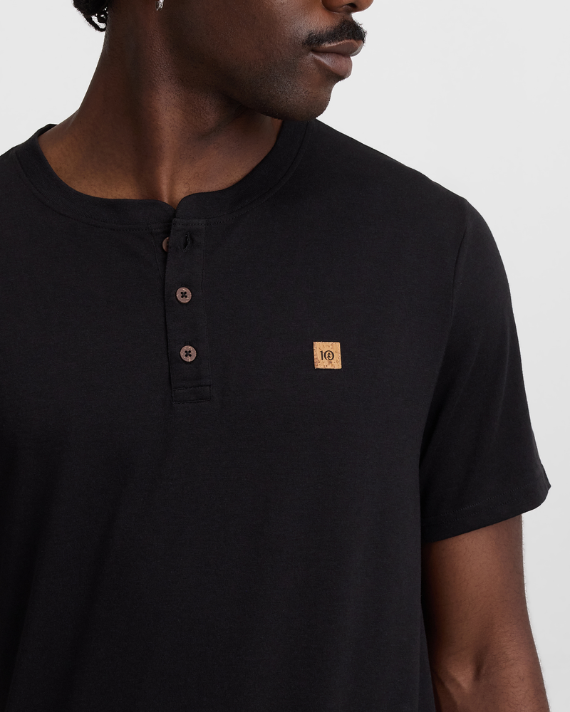 T-shirt à col henley Baker