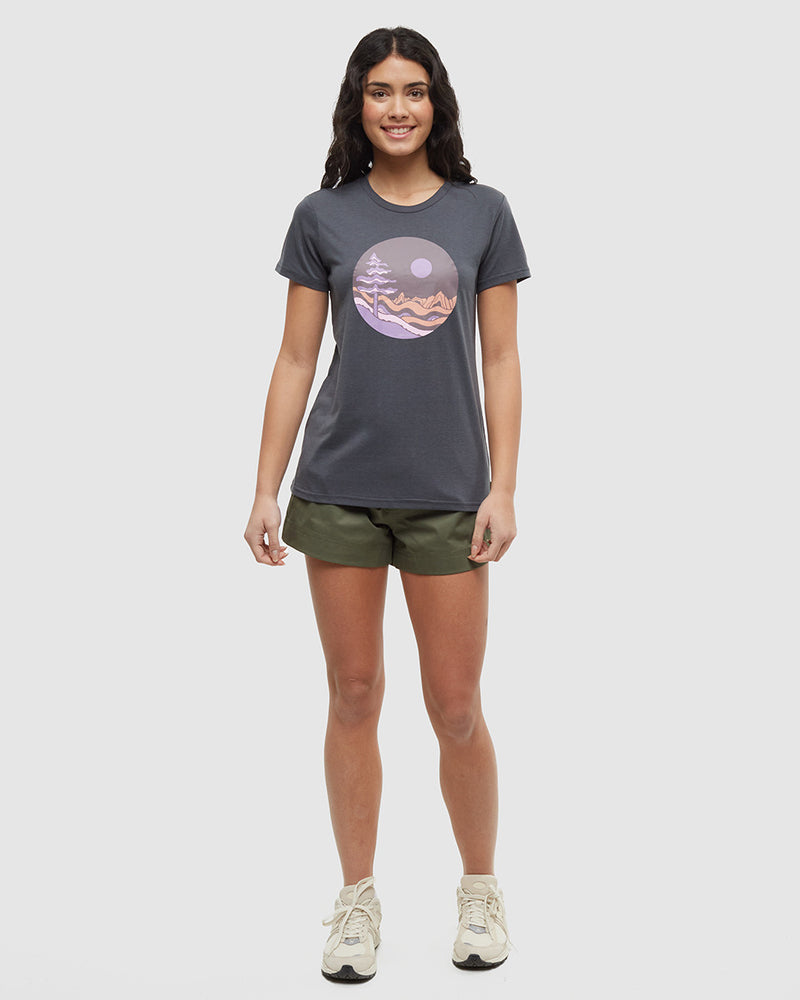 T-shirt à illustration ronde Emerald Edge