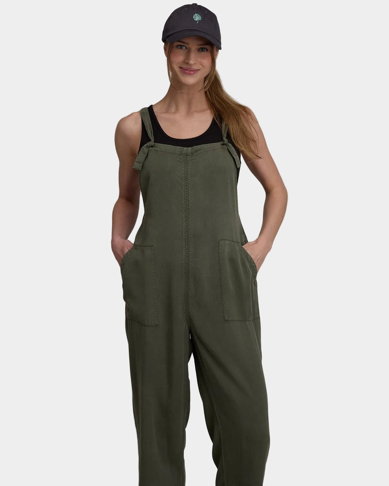 Green-Adjustable Strap Jumpsuit