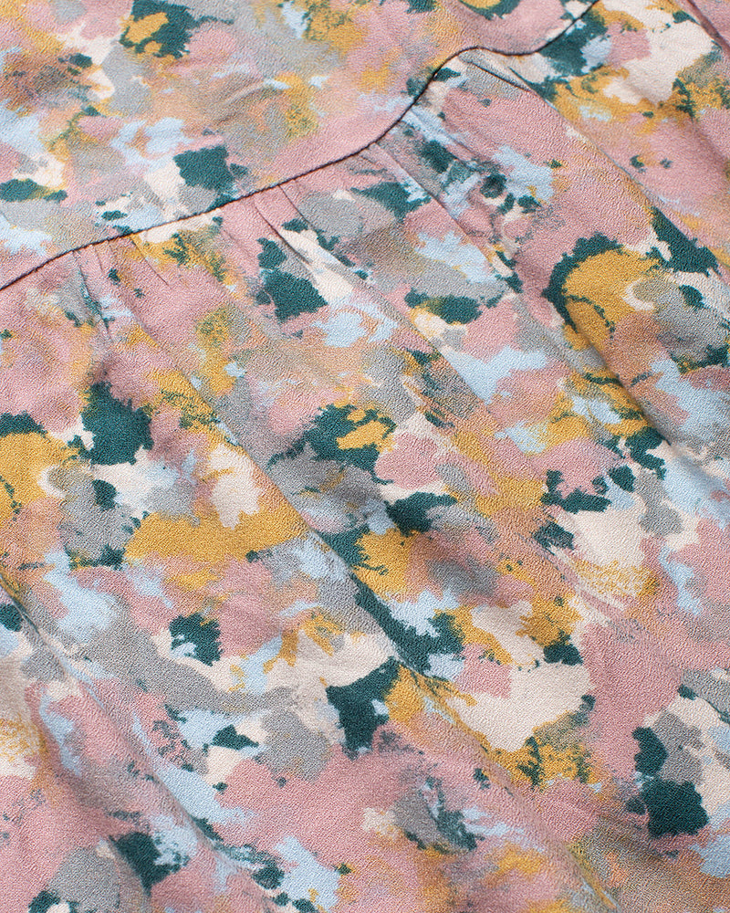 Pink-Knee-Length-Crepe-Smocked-Waist-Tank-Dress