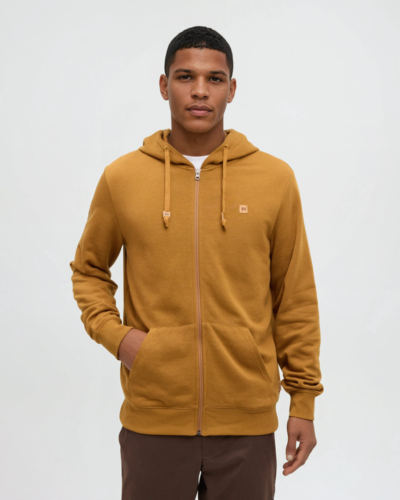 Yellow-TreeFleece-Full-Zip