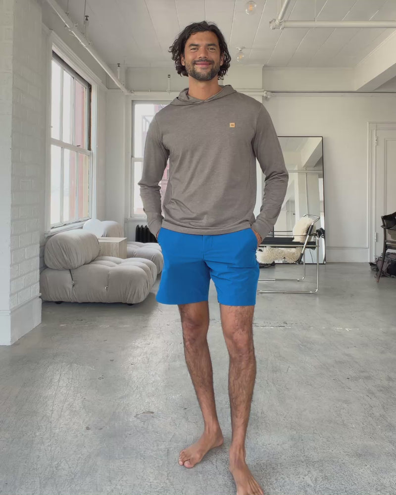 Blue-Stretch-Active-Shorts