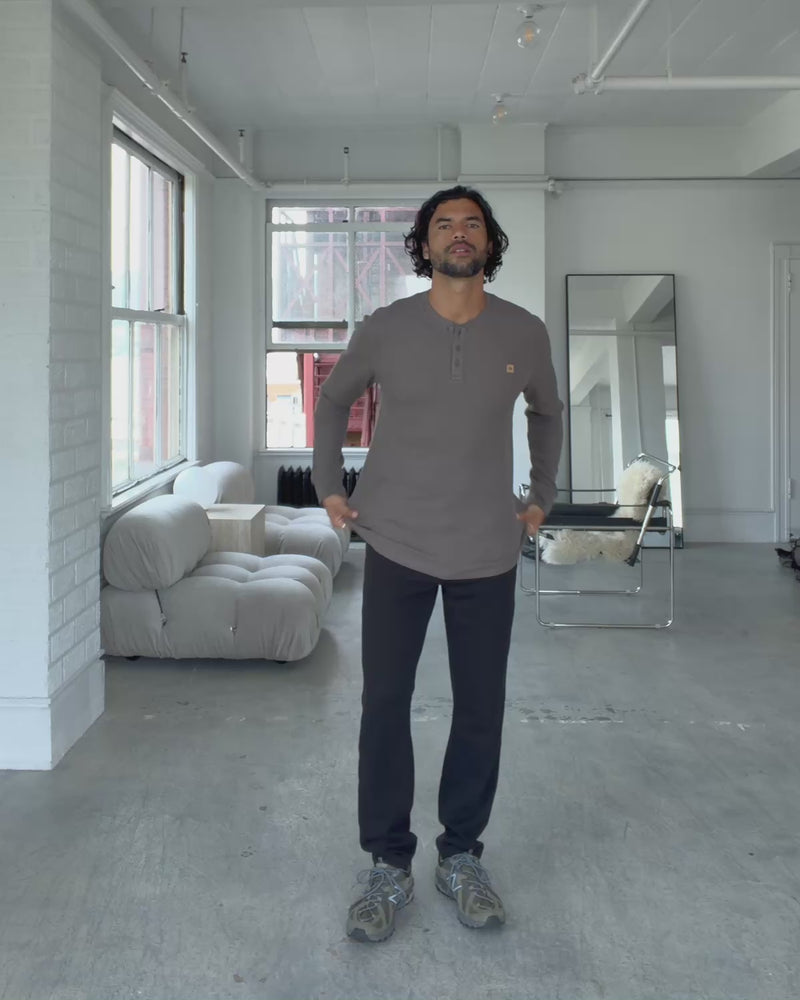 Brown-TreeWaffle-Henley-Longsleeve