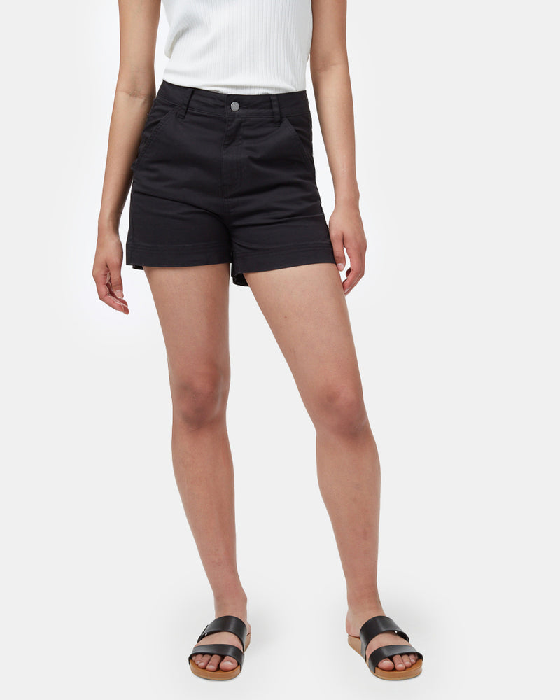 Black Women's High Rise Short