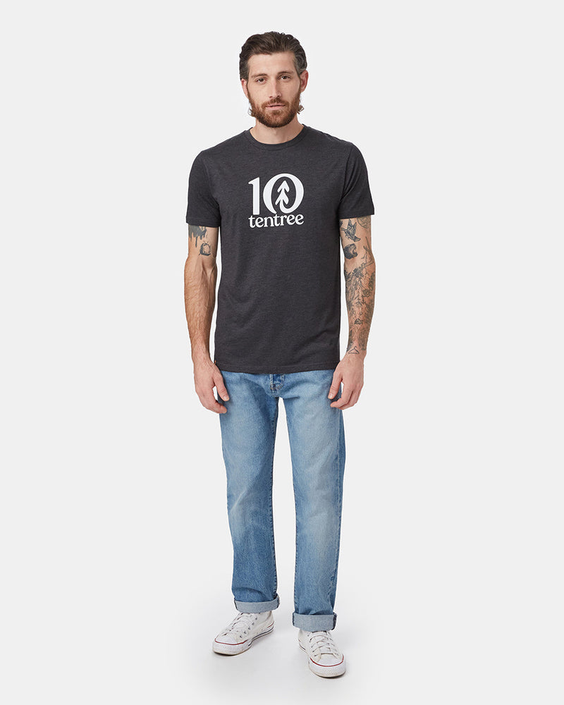 Black Men's Eco-Friendly Graphic Tee