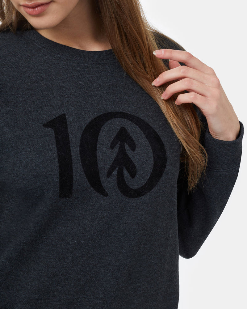 Black Women's Graphic Crew Neck