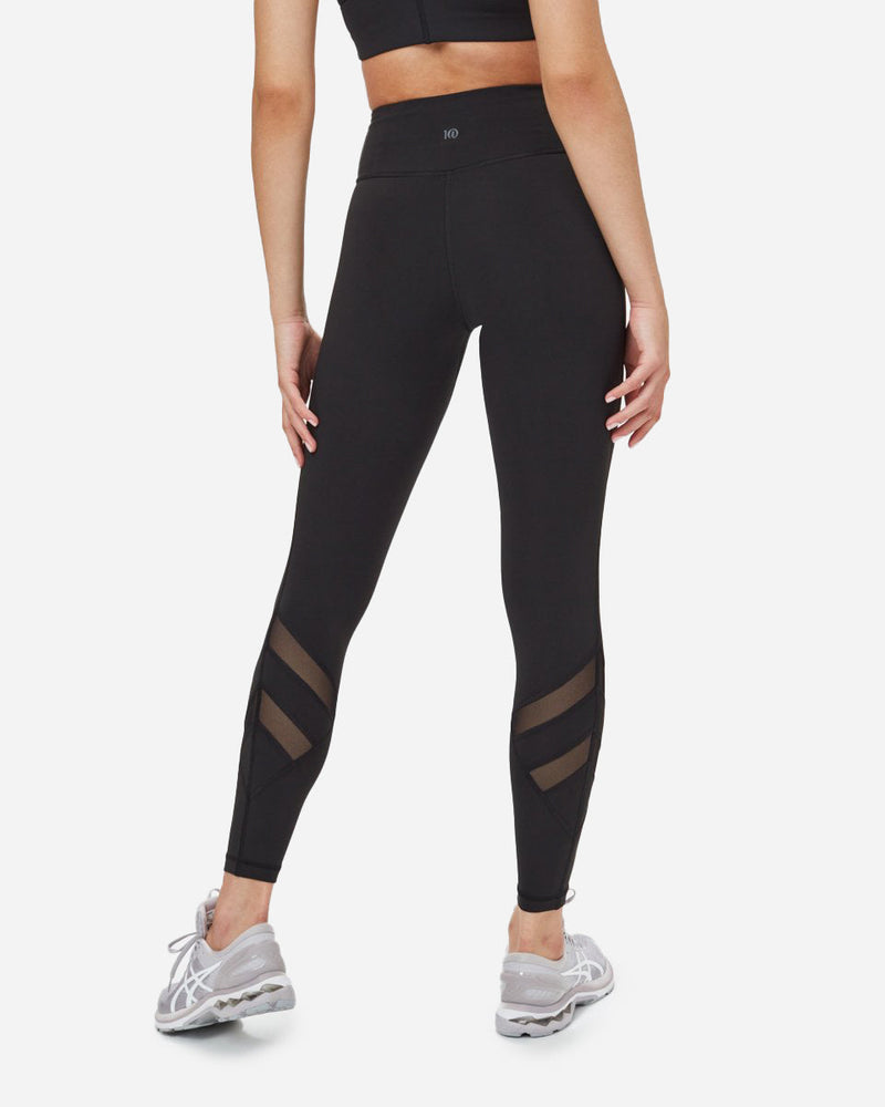 Black Women's Recycled Mesh Leggings