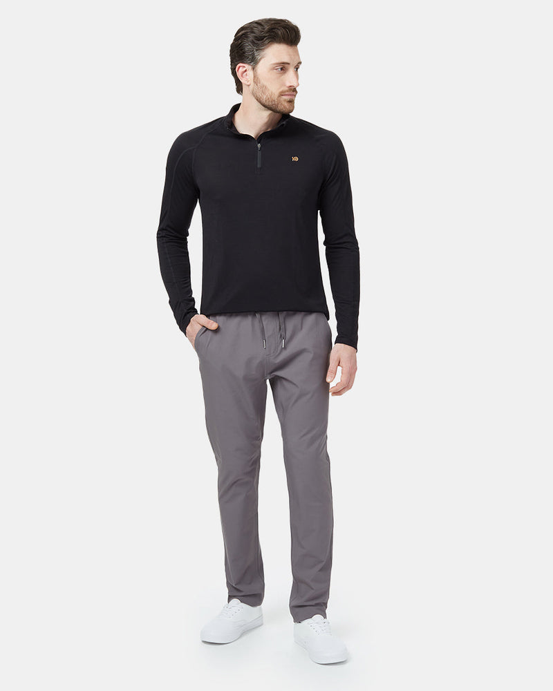 Gray Men's Recycled Polyester Joggers