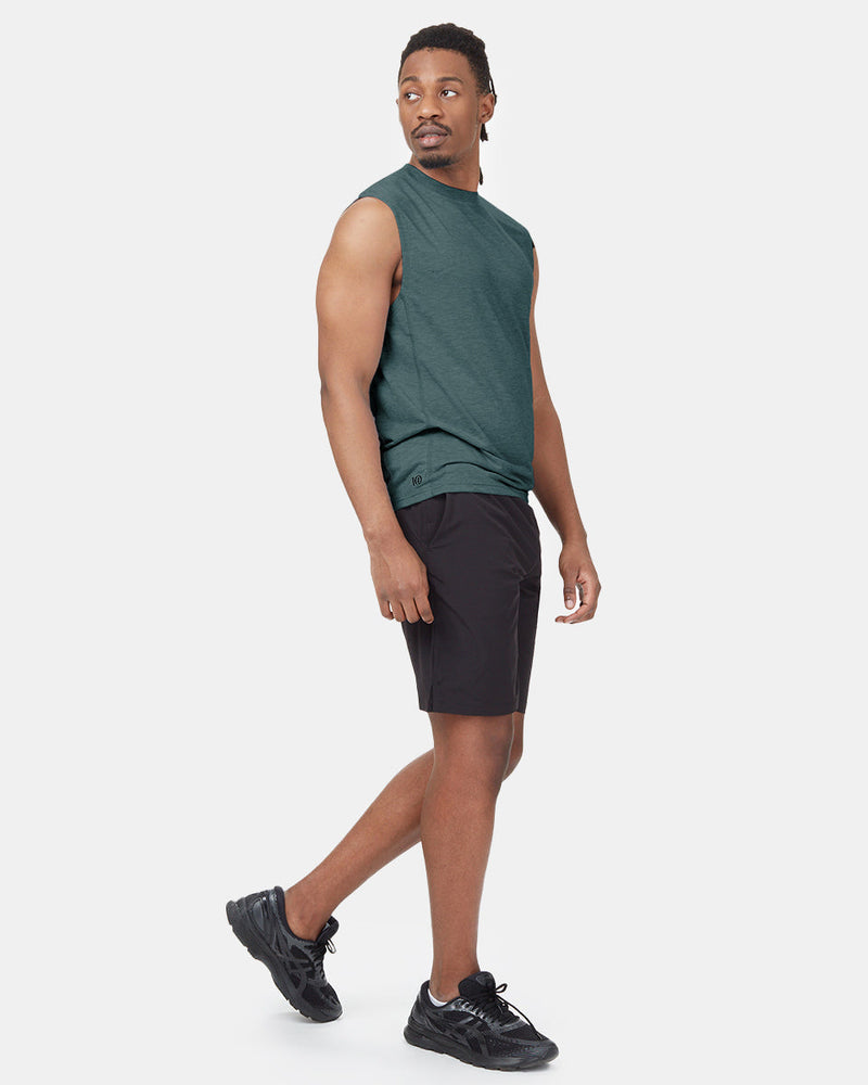 Green Men's Sports Tank Top