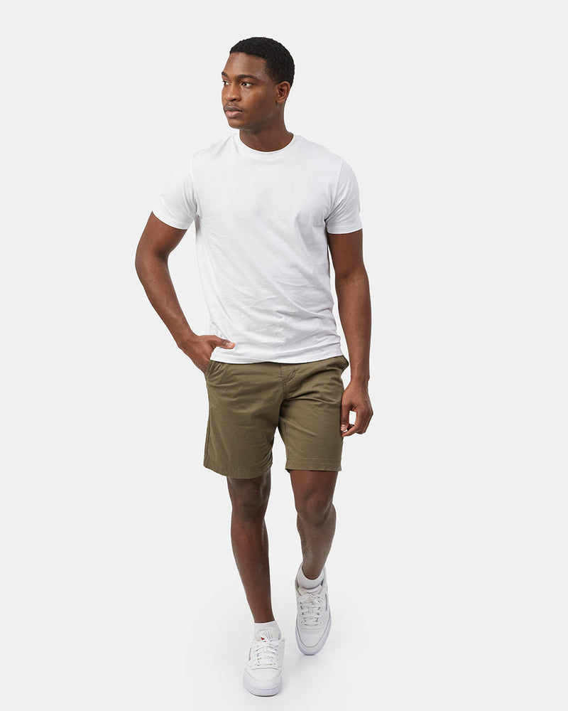 Green Men's Organic Cotton Twill Shorts